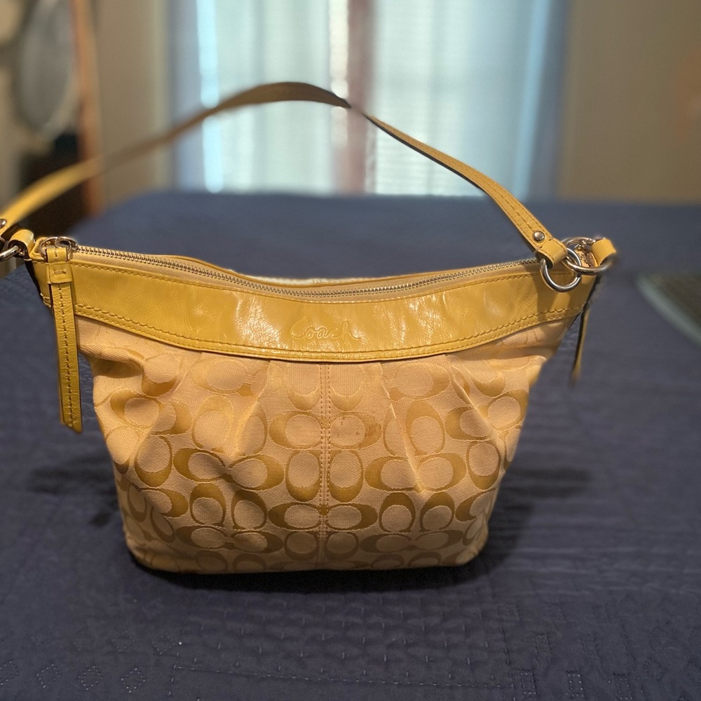 Coach Yellow Monogram Purse